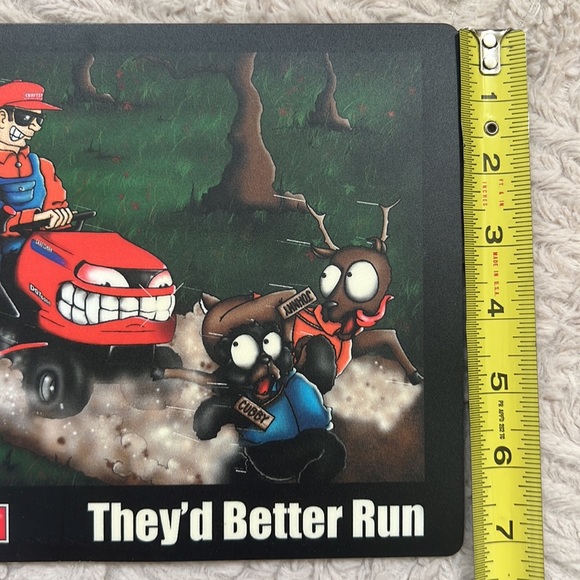 Craftsman- They’d Better Run - mousepad, vintage never used - Picture 15 of 16